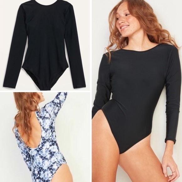 Old Navy Long Sleeve One-Piece Swimsuit - Picture 5 of 5